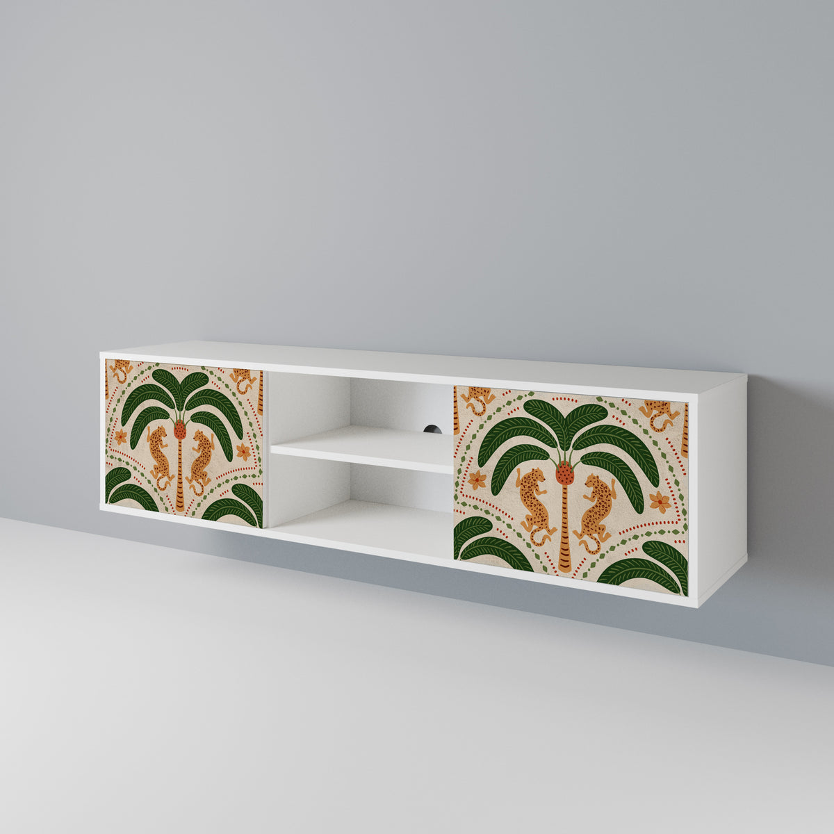 DANCING PREDATORS 2-Door TV Cabinet