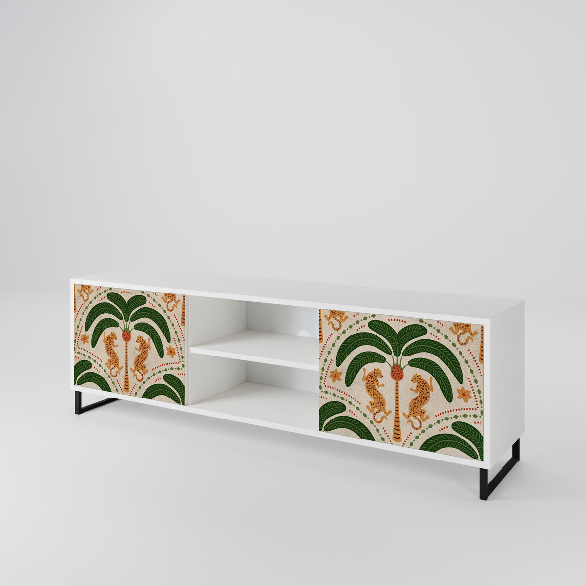 DANCING PREDATORS 2-Door TV Cabinet