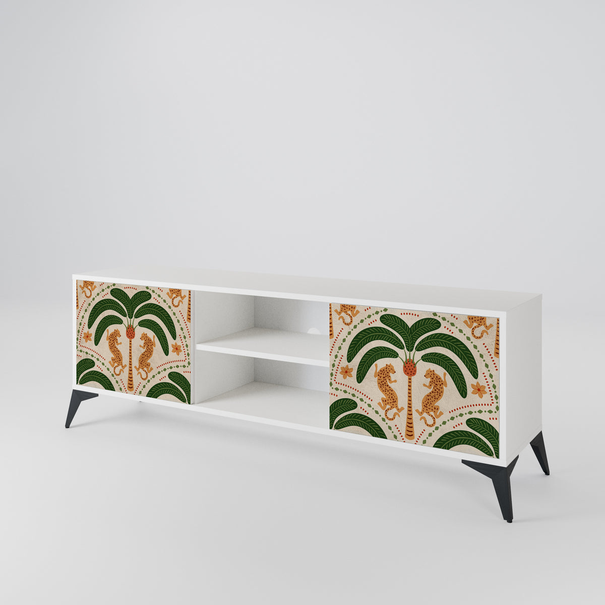 DANCING PREDATORS 2-Door TV Cabinet