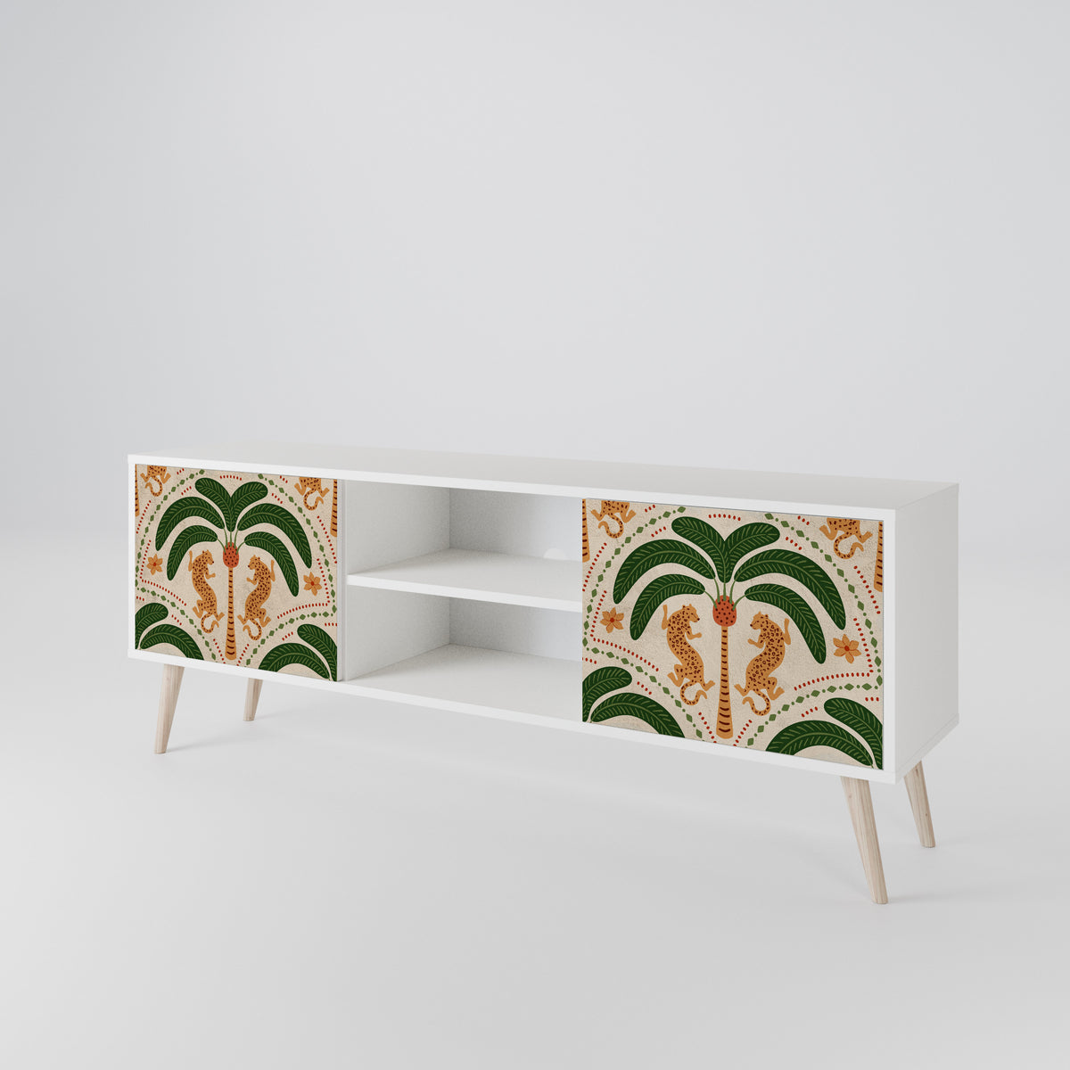 DANCING PREDATORS 2-Door TV Cabinet