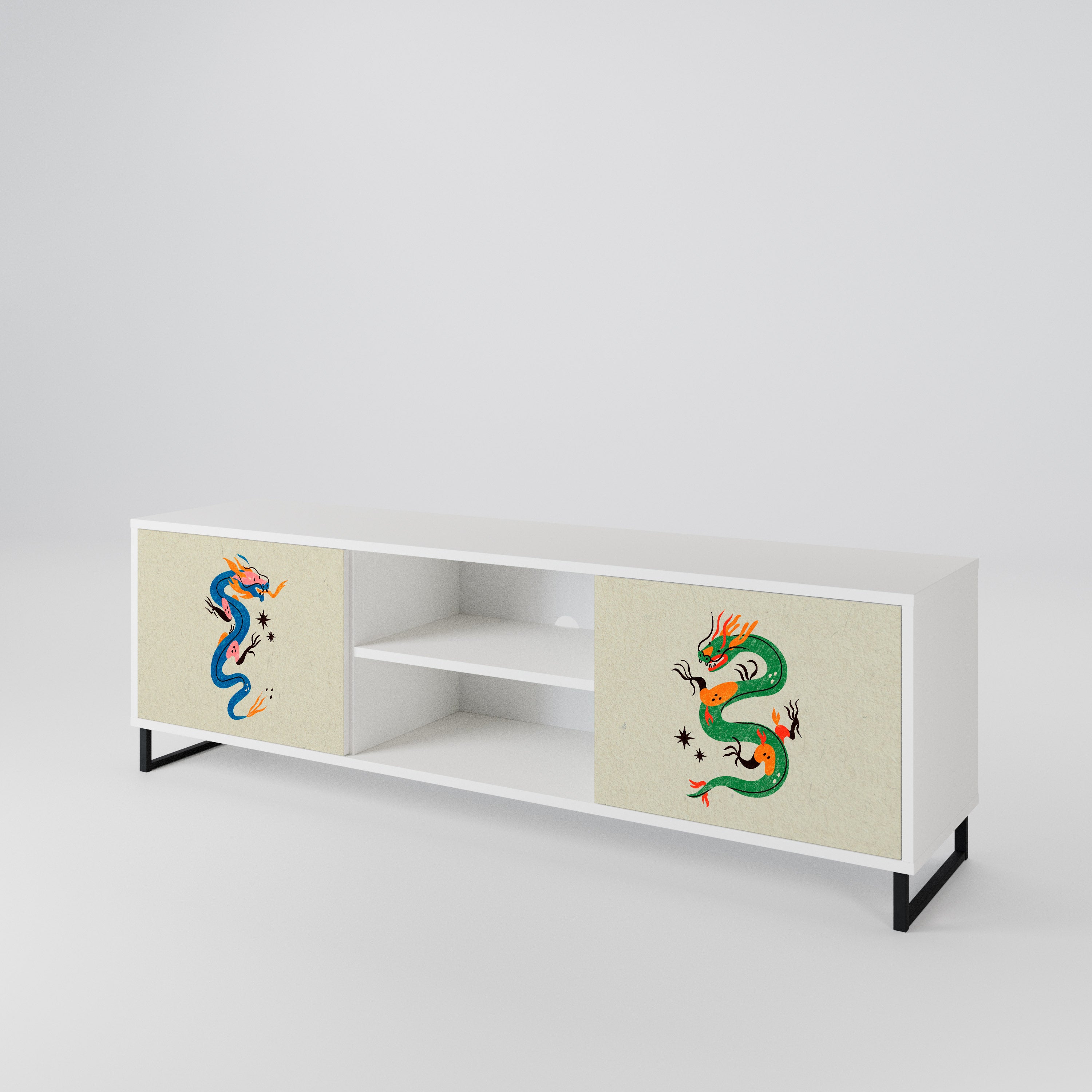 MYTHOLOGICAL CREATURES 2-türiges TV-Lowboard