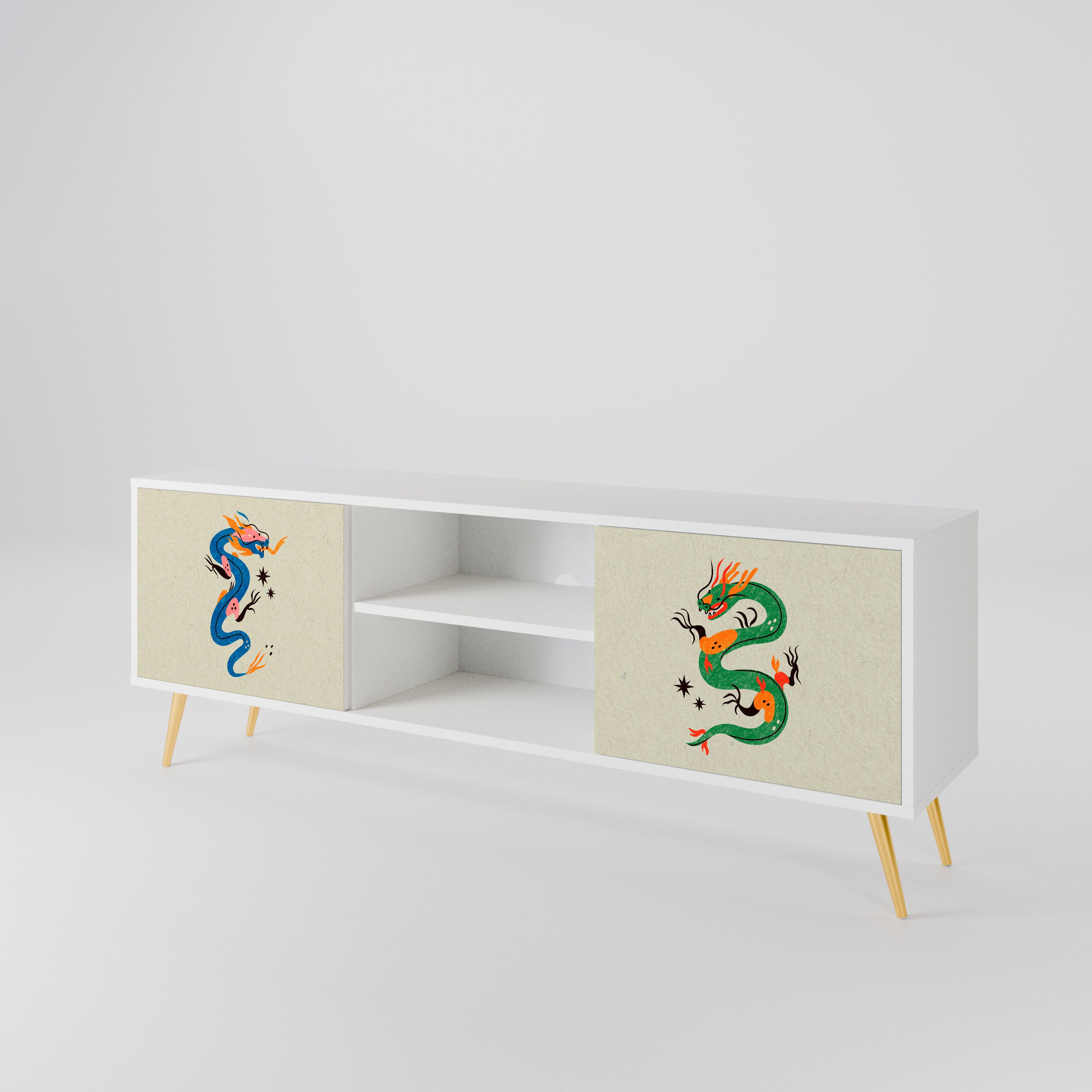 MYTHOLOGICAL CREATURES 2-türiges TV-Lowboard