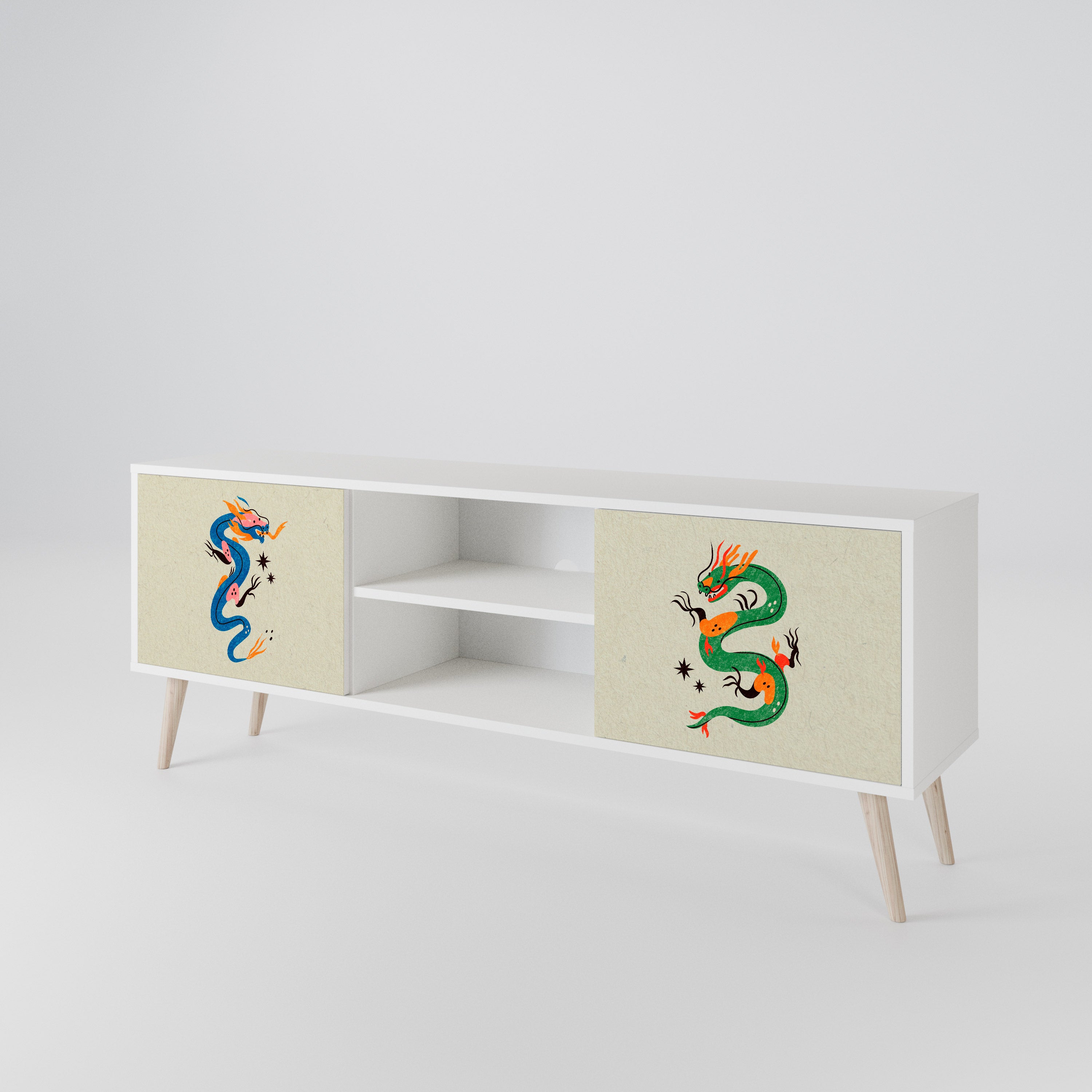 MYTHOLOGICAL CREATURES 2-türiges TV-Lowboard