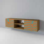 LINE COLLAPSE TV-Lowboard mit 2 Türen in Eiche-Optik