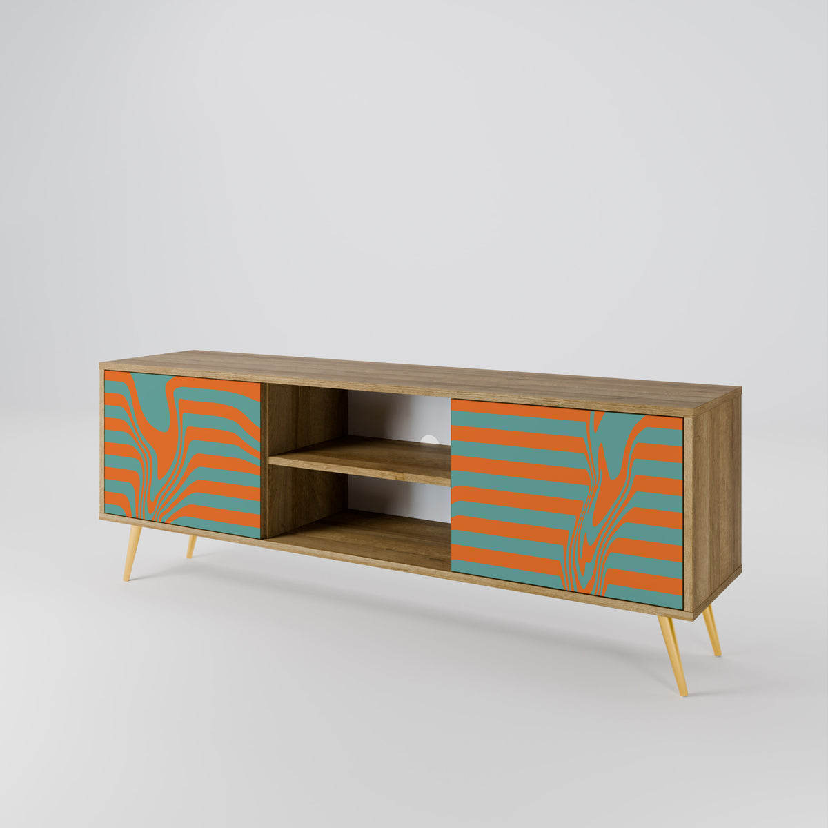LINE COLLAPSE 2-Door TV Cabinet