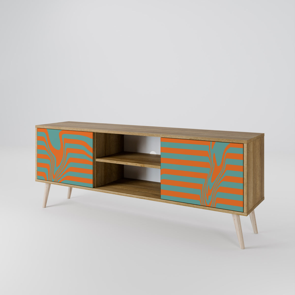 LINE COLLAPSE 2-Door TV Cabinet