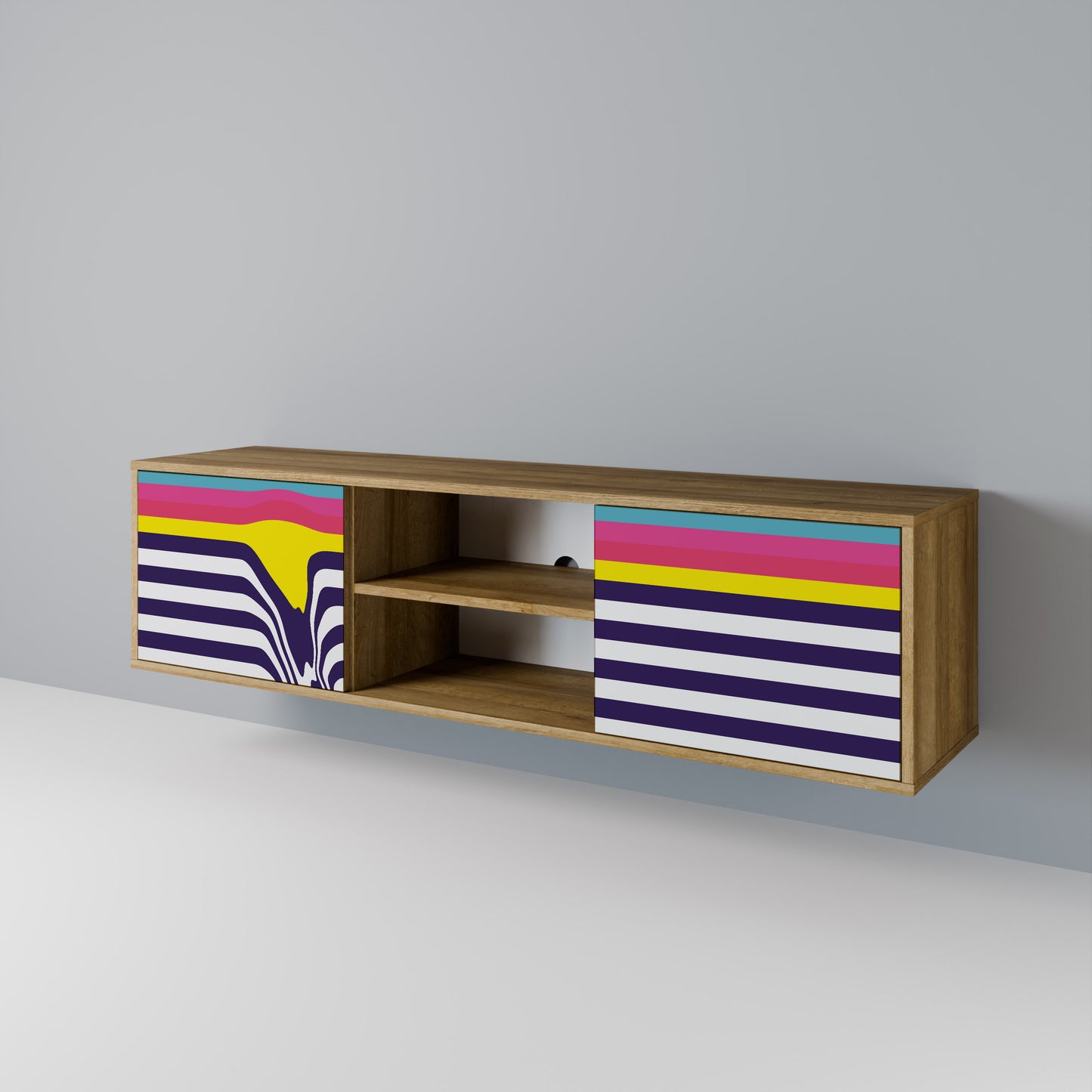 COLORFUL DIVERSION 2-türiges TV-Lowboard