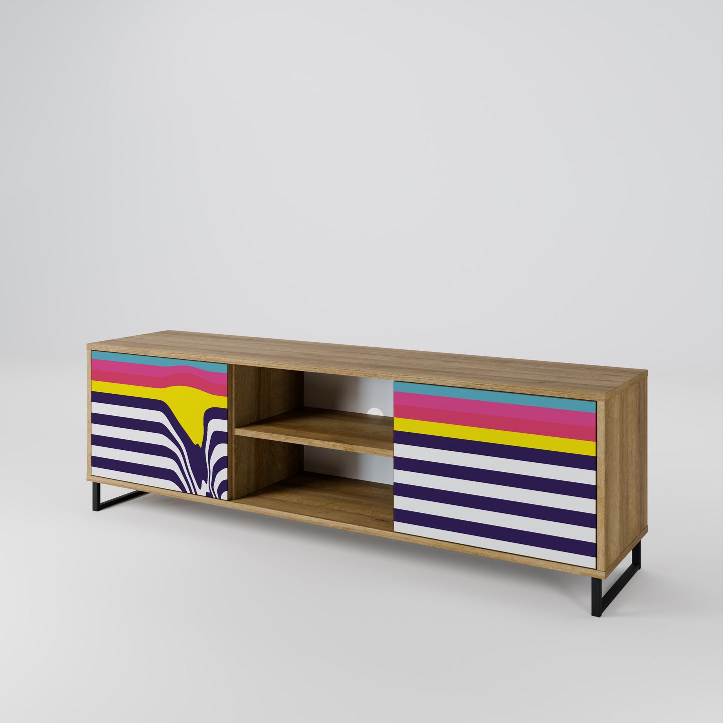 COLORFUL DIVERSION 2-türiges TV-Lowboard