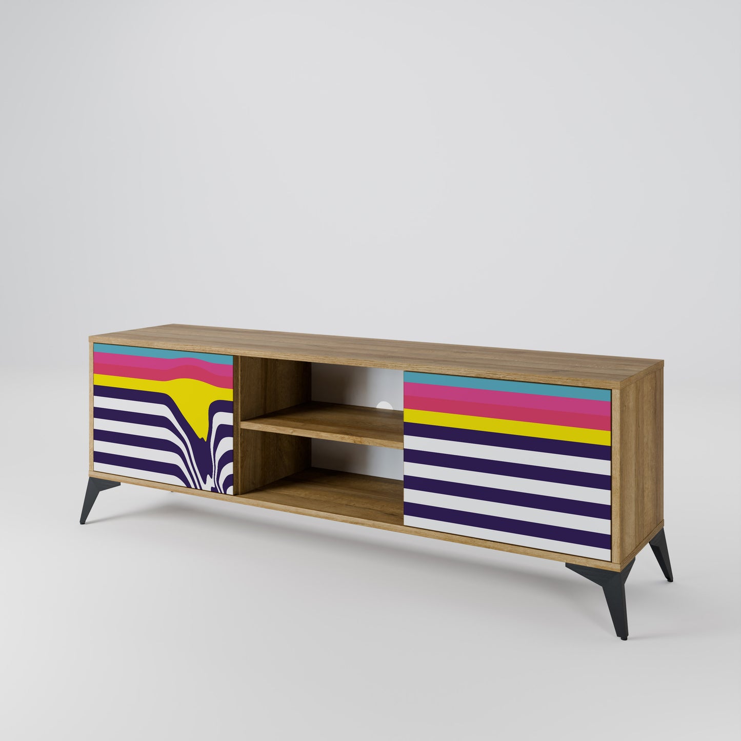 COLORFUL DIVERSION 2-türiges TV-Lowboard