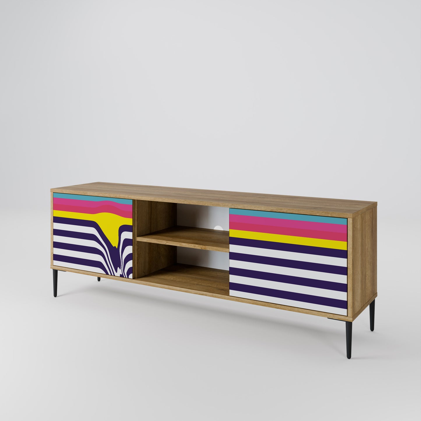 COLORFUL DIVERSION 2-türiges TV-Lowboard