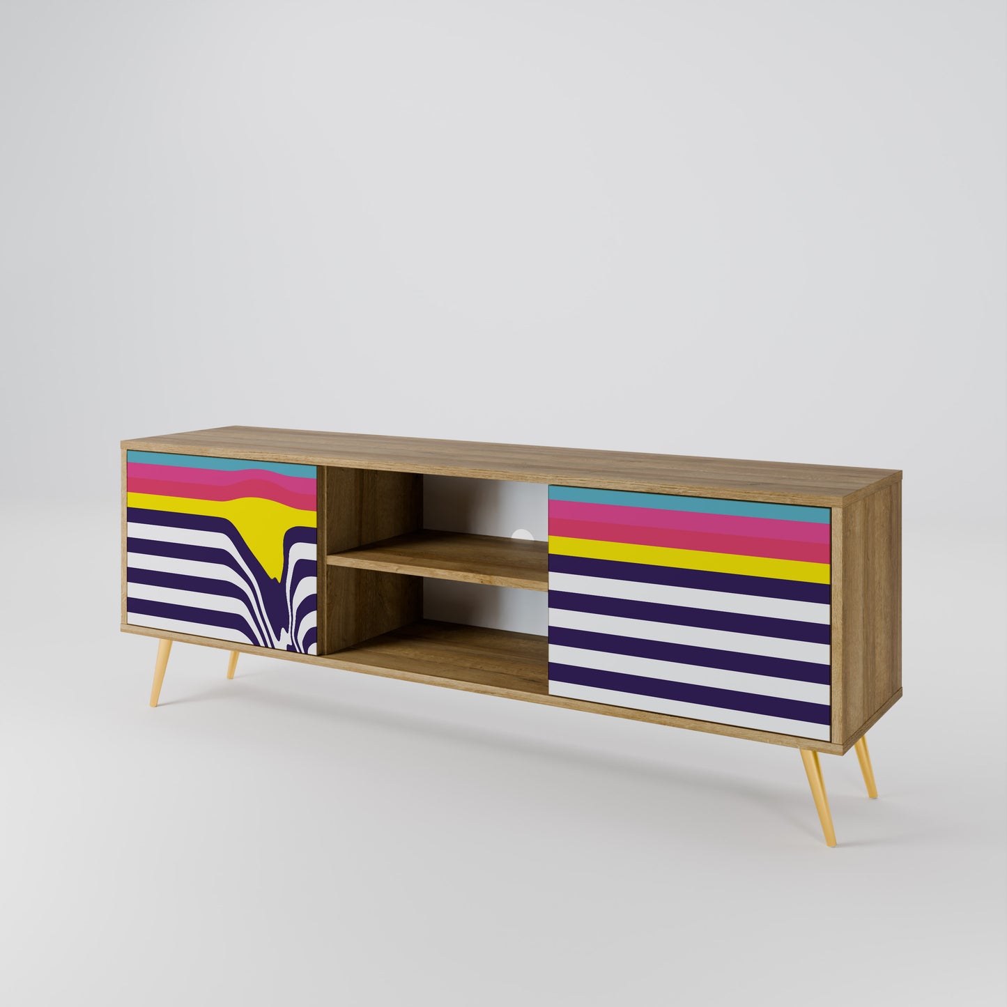 COLORFUL DIVERSION 2-türiges TV-Lowboard