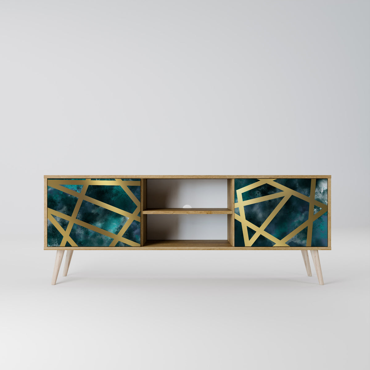 THE LABYRINTH OF GOLD 2-Door TV Cabinet