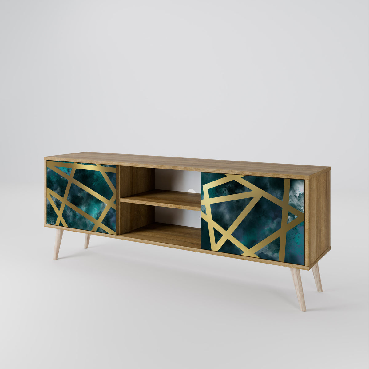 THE LABYRINTH OF GOLD 2-Door TV Cabinet