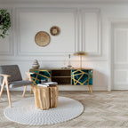 THE LABYRINTH OF GOLD TV-Lowboard mit 2 Türen in Eiche-Optik