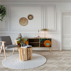 GEODE GLIMMER TV-Lowboard mit 2 Türen in Eiche-Optik