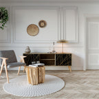 BRIGHT MESH TV-Lowboard mit 2 Türen in Eiche-Optik