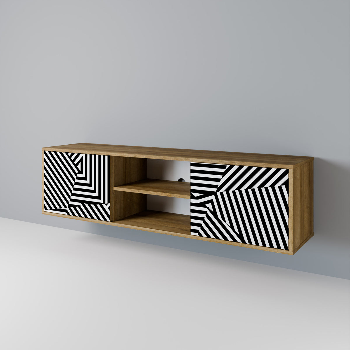 ILLUSIONARY LATTICE 2-türiges TV-Lowboard