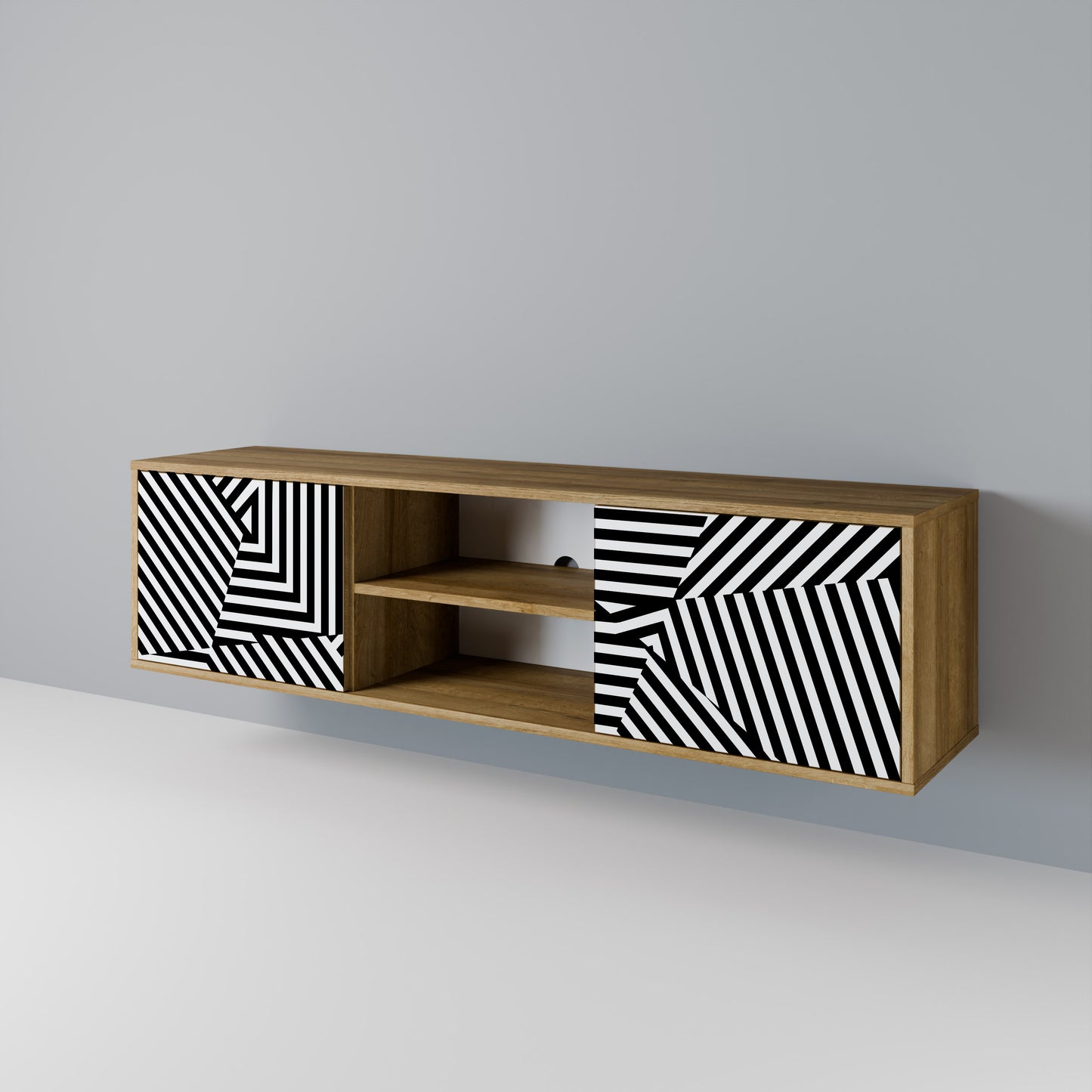 ILLUSIONARY LATTICE 2-türiges TV-Lowboard