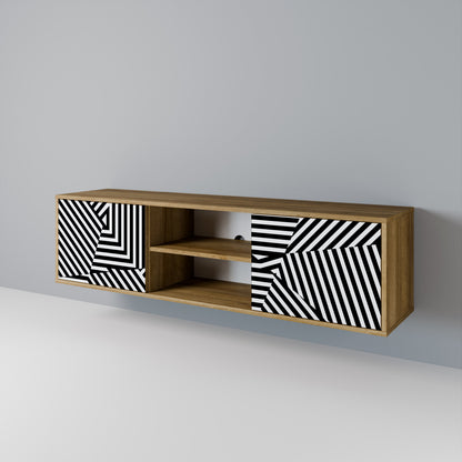 ILLUSIONARY LATTICE 2-türiges TV-Lowboard