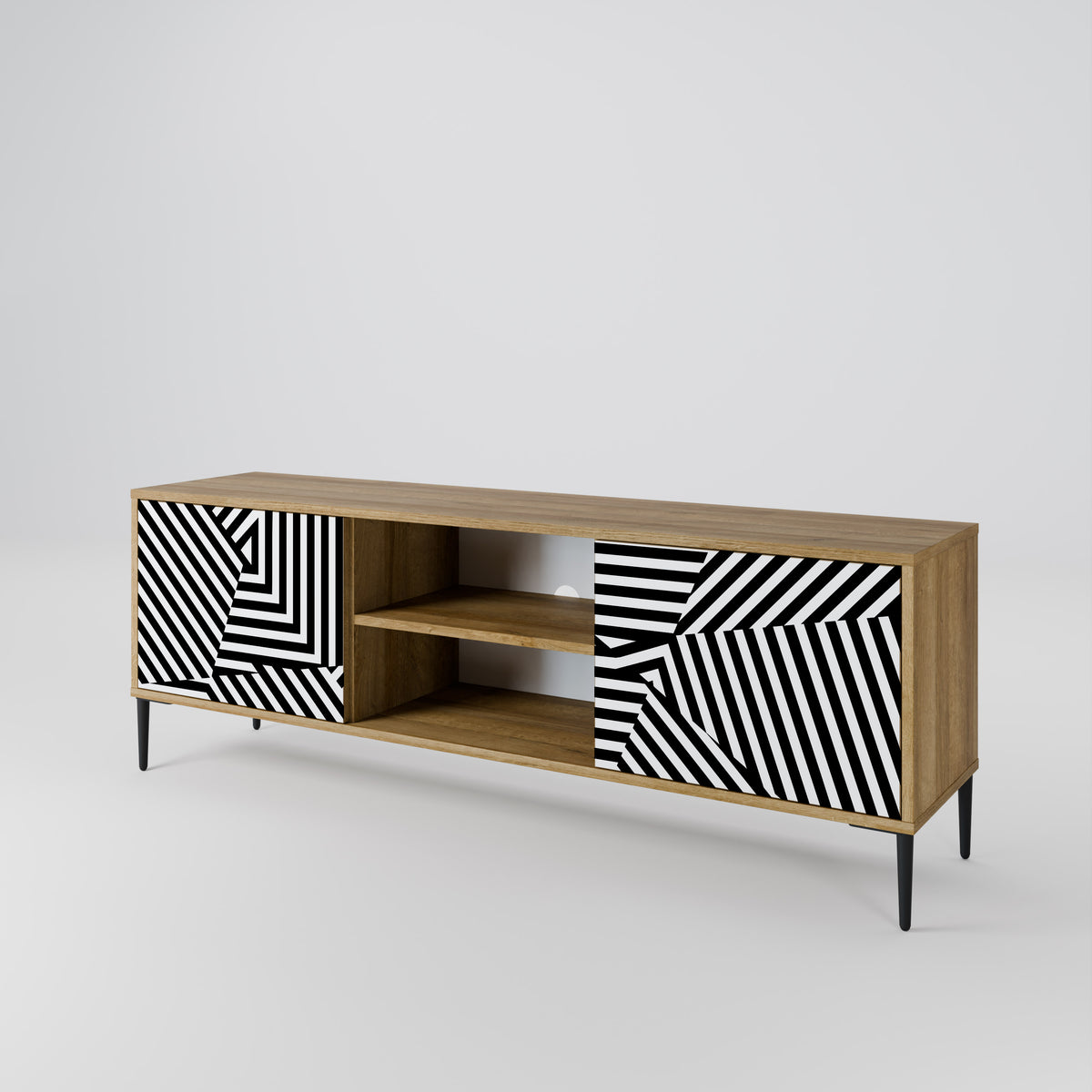 ILLUSIONARY LATTICE 2-türiges TV-Lowboard
