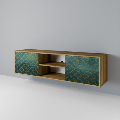 TESSELATED GREENERY 2-Door TV Cabinet