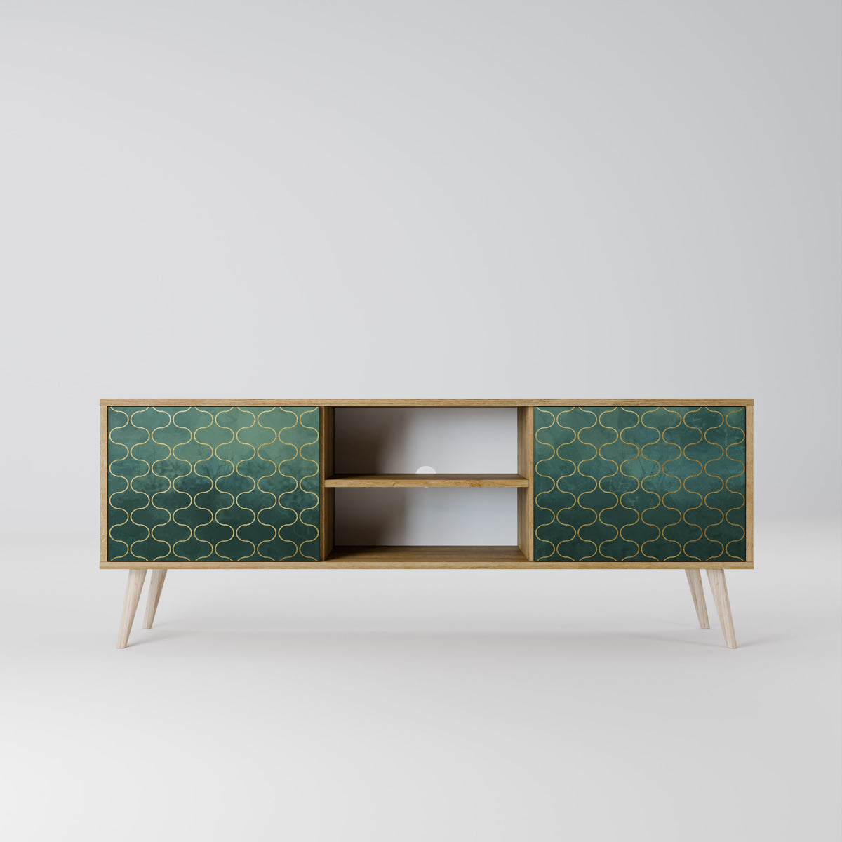 TESSELATED GREENERY 2-Door TV Cabinet