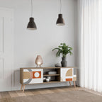 CIRCLE RHYTM 2-Door TV Stand in Oak Effect