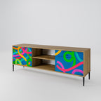 STREAMER TANGLE TV-Lowboard mit 2 Türen in Eiche-Optik