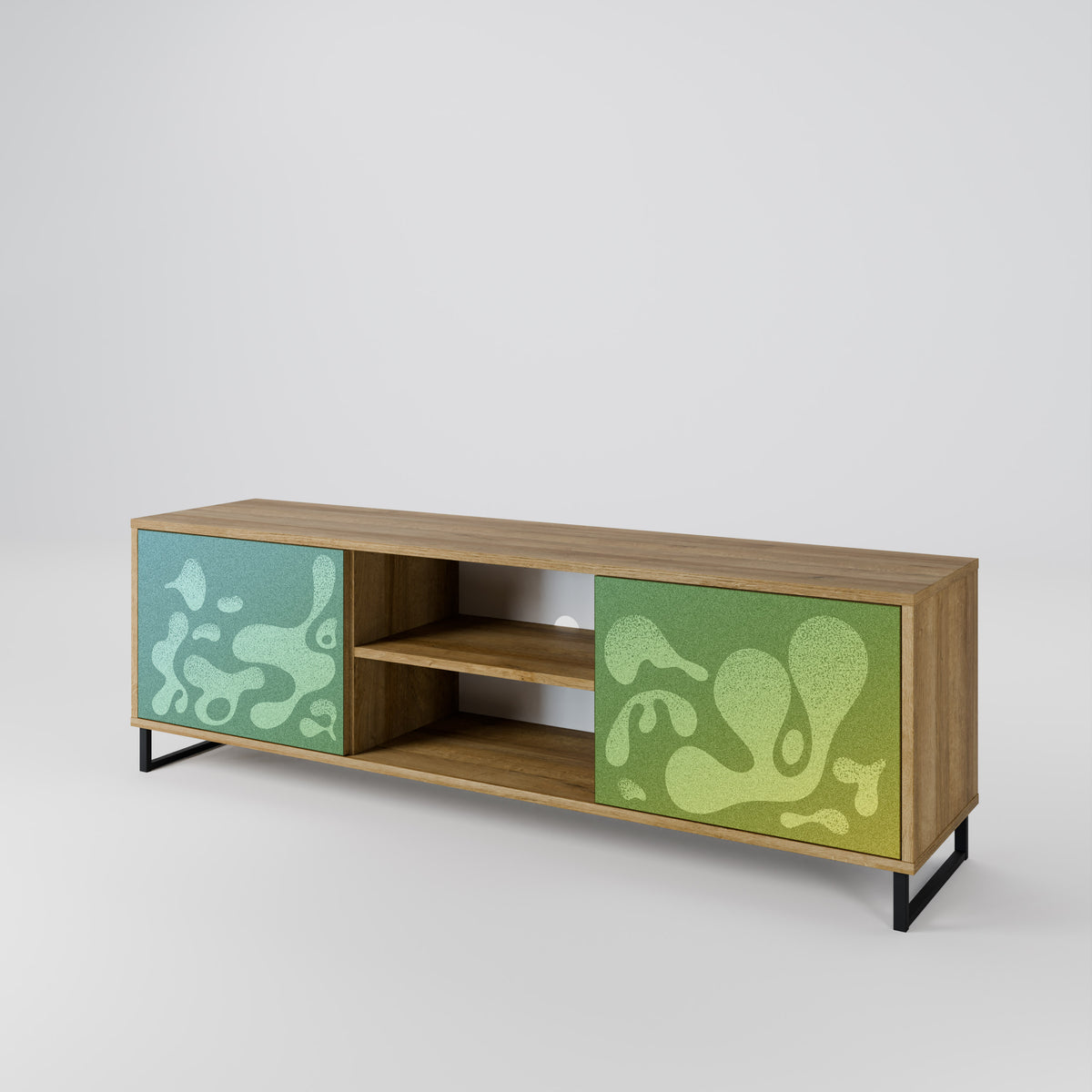 IRREGULAR BLUE 2-Door TV Cabinet