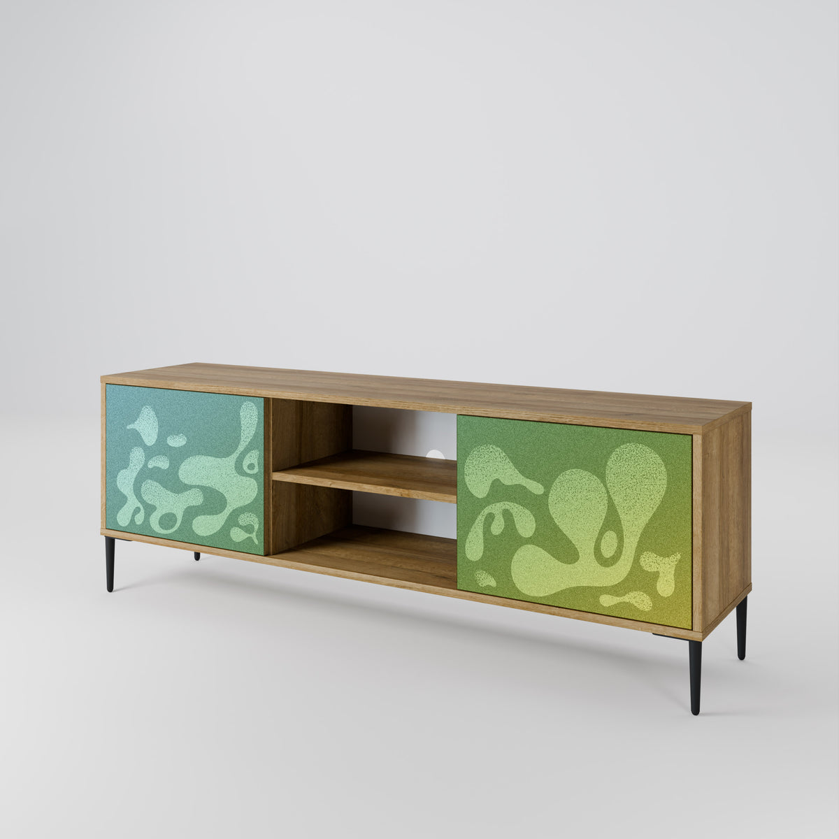 IRREGULAR BLUE 2-Door TV Cabinet