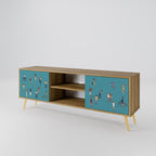COLLECTIVE STREAM 2-Door TV Stand in Oak Effect