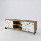 ENERGETIC SPOTS 2-Door TV Stand in Oak Effect