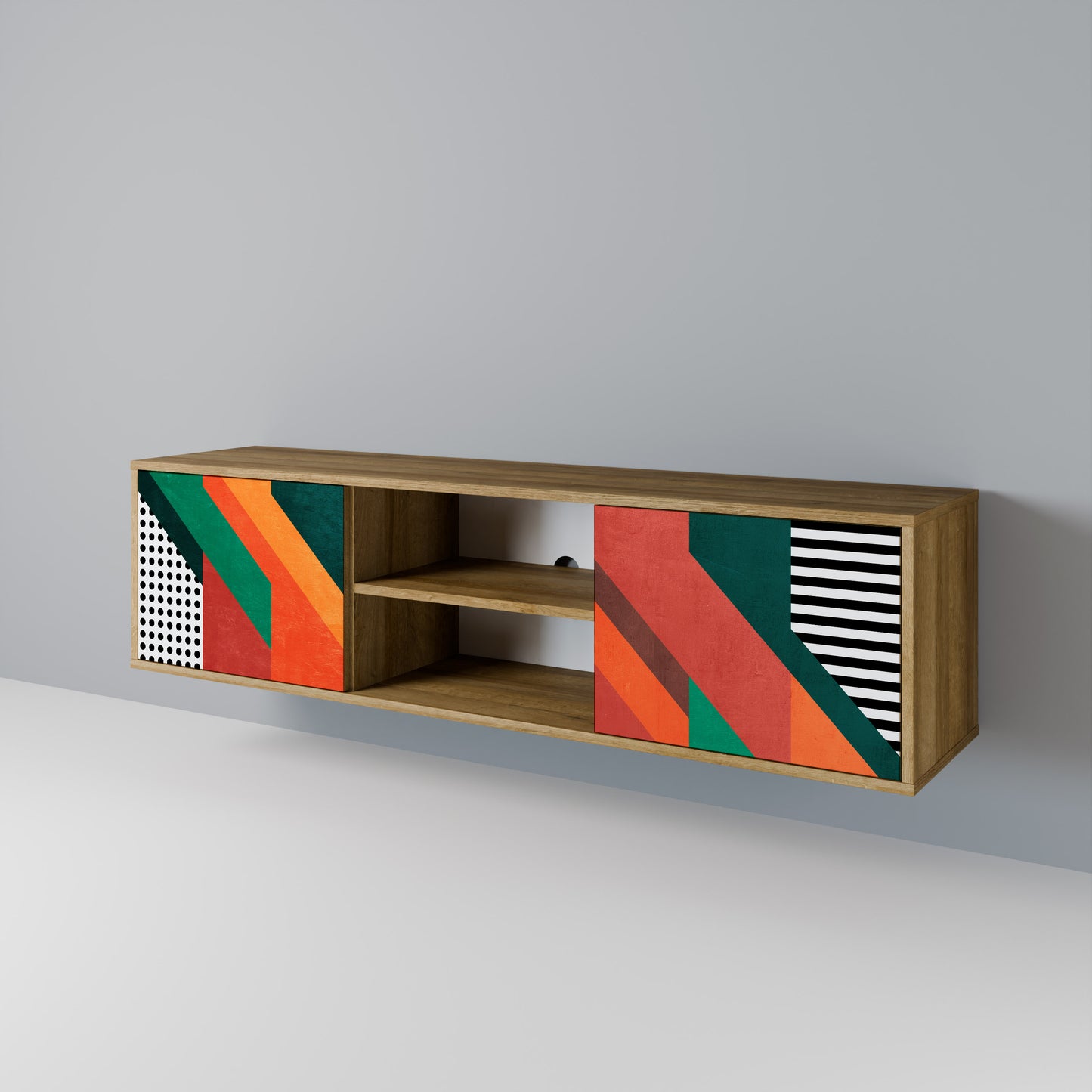 MAKESHIFT ARTISTRY 2-türiges TV-Lowboard