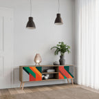 MAKESHIFT ARTISTRY 2-Door TV Stand in Oak Effect