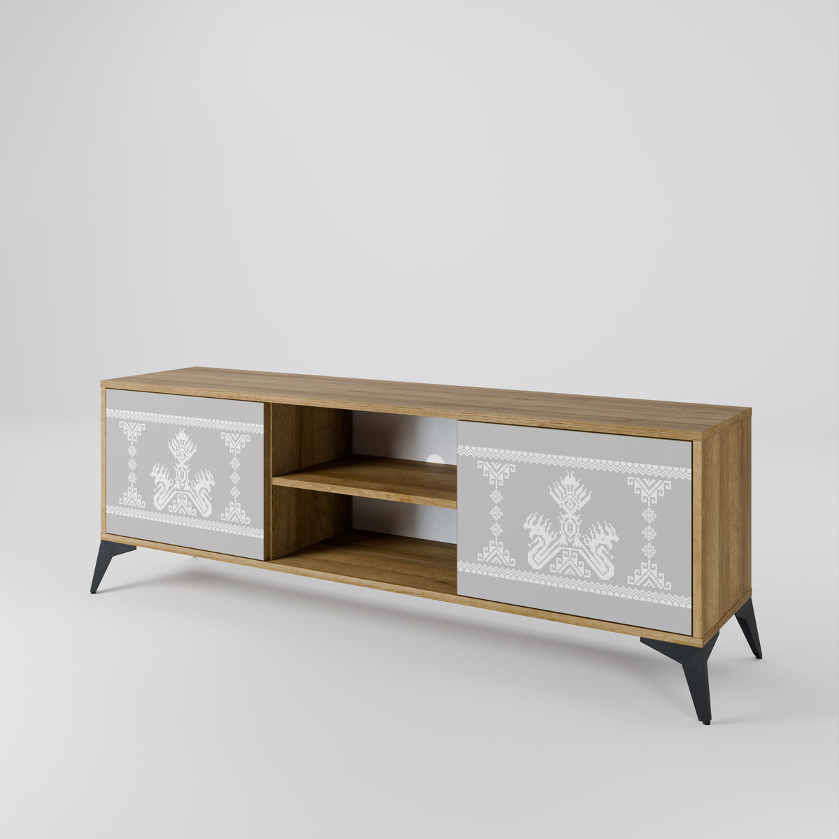 THAI GRAY 2-Door TV Cabinet
