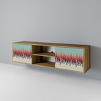 CHROMA CONTOURS 2-Door TV Stand in Oak Effect