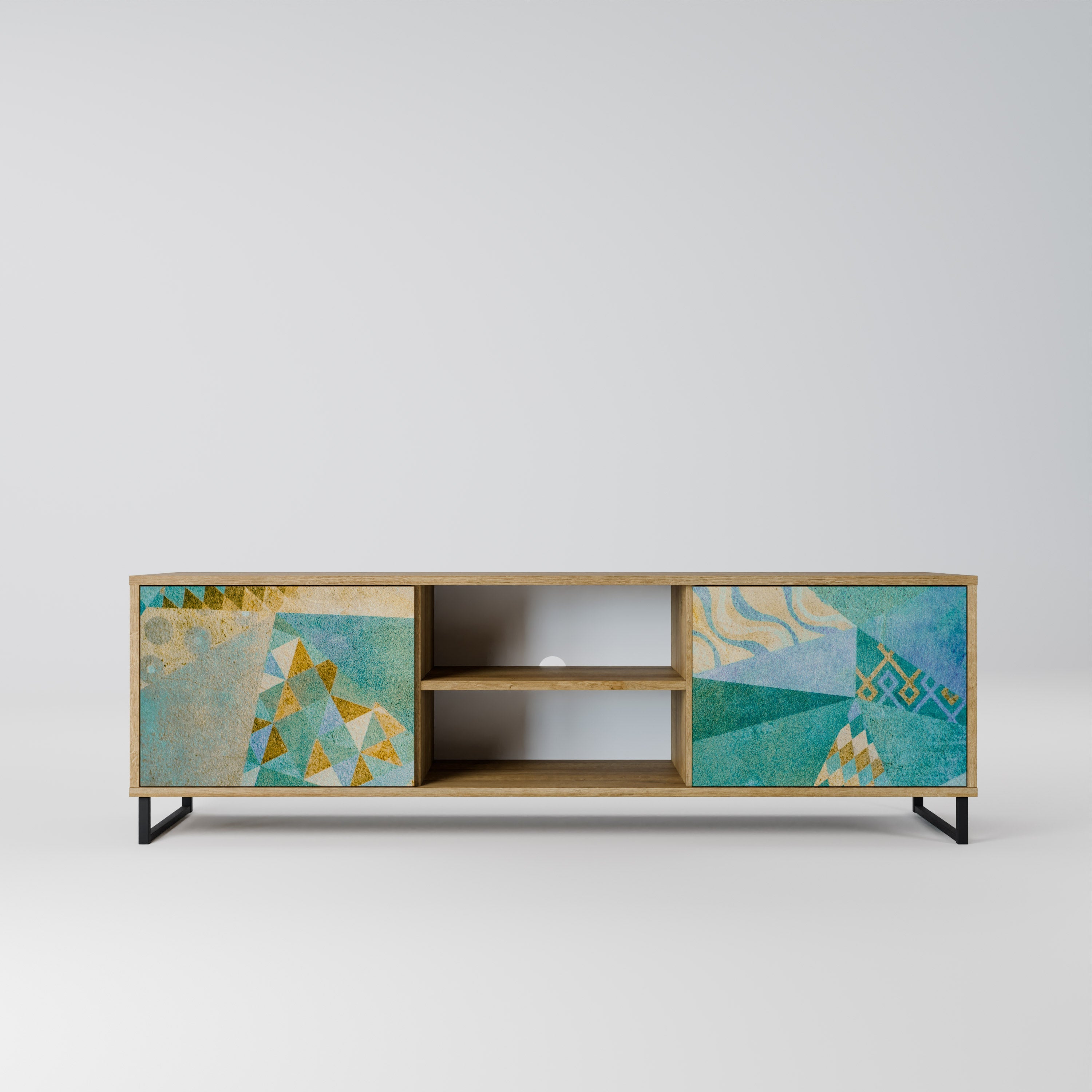 SPECTRUM SPLENDOR 2-türiger TV-Ständer in Eichenoptik