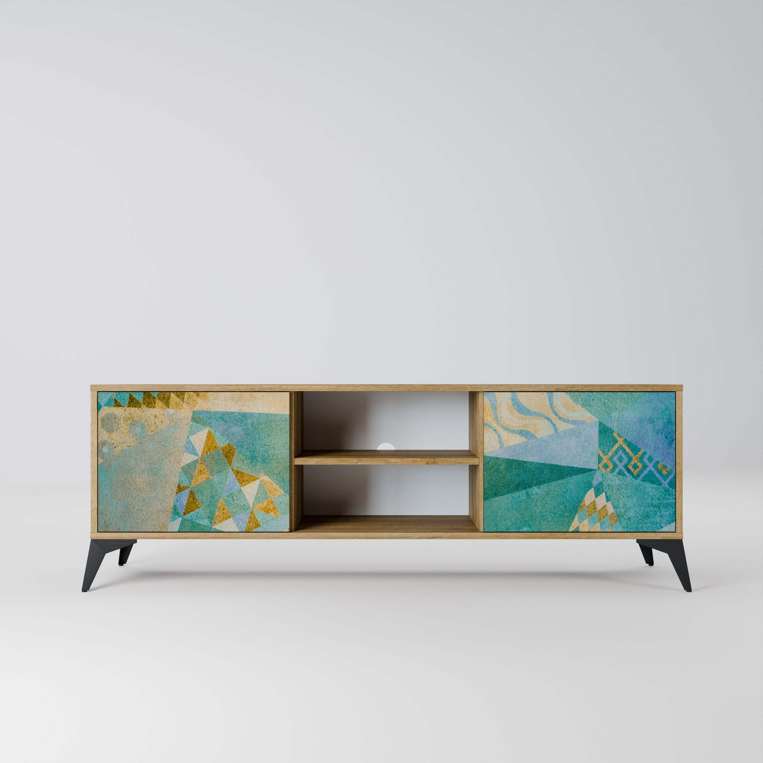 SPECTRUM SPLENDOR 2-türiger TV-Ständer in Eichenoptik