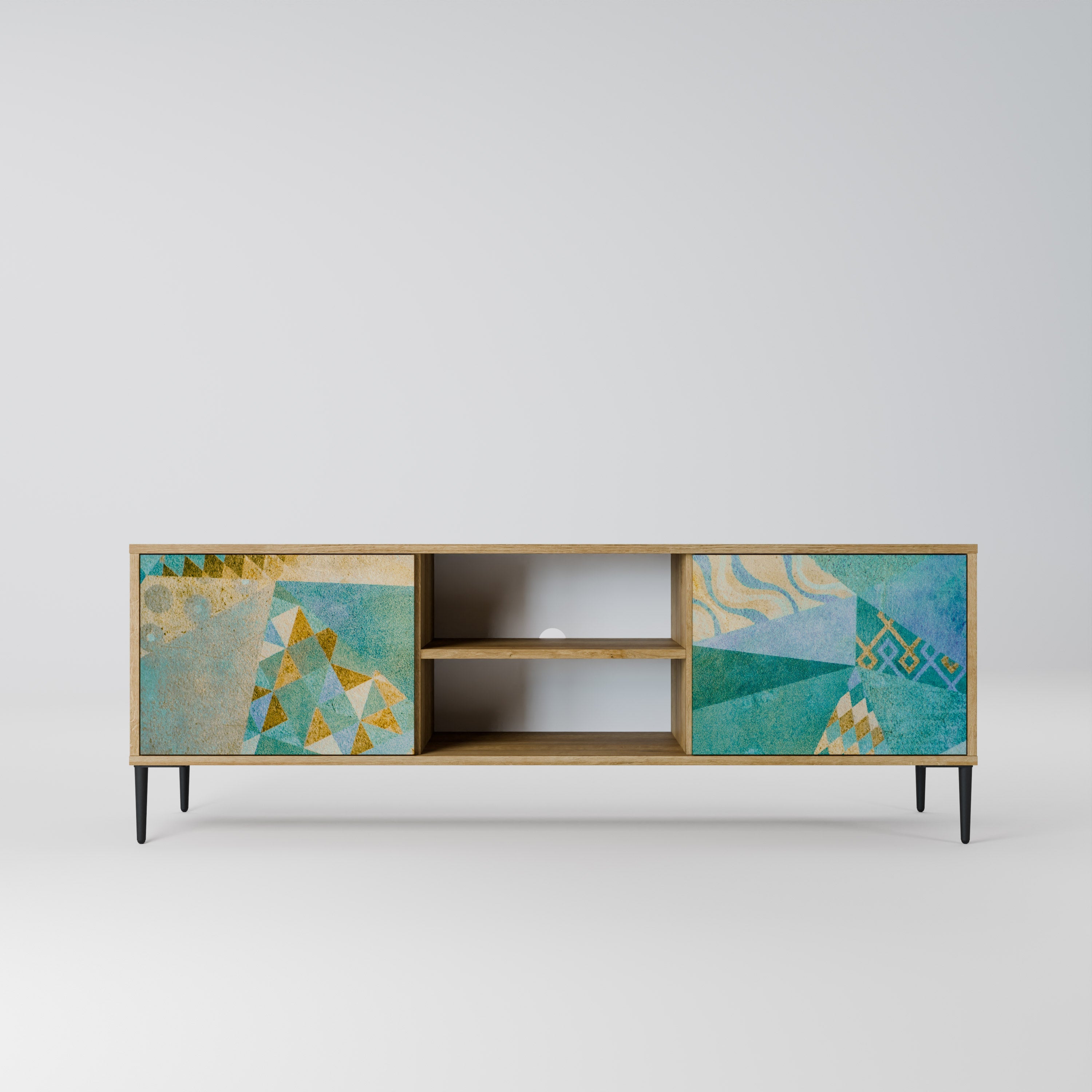 SPECTRUM SPLENDOR 2-türiger TV-Ständer in Eichenoptik