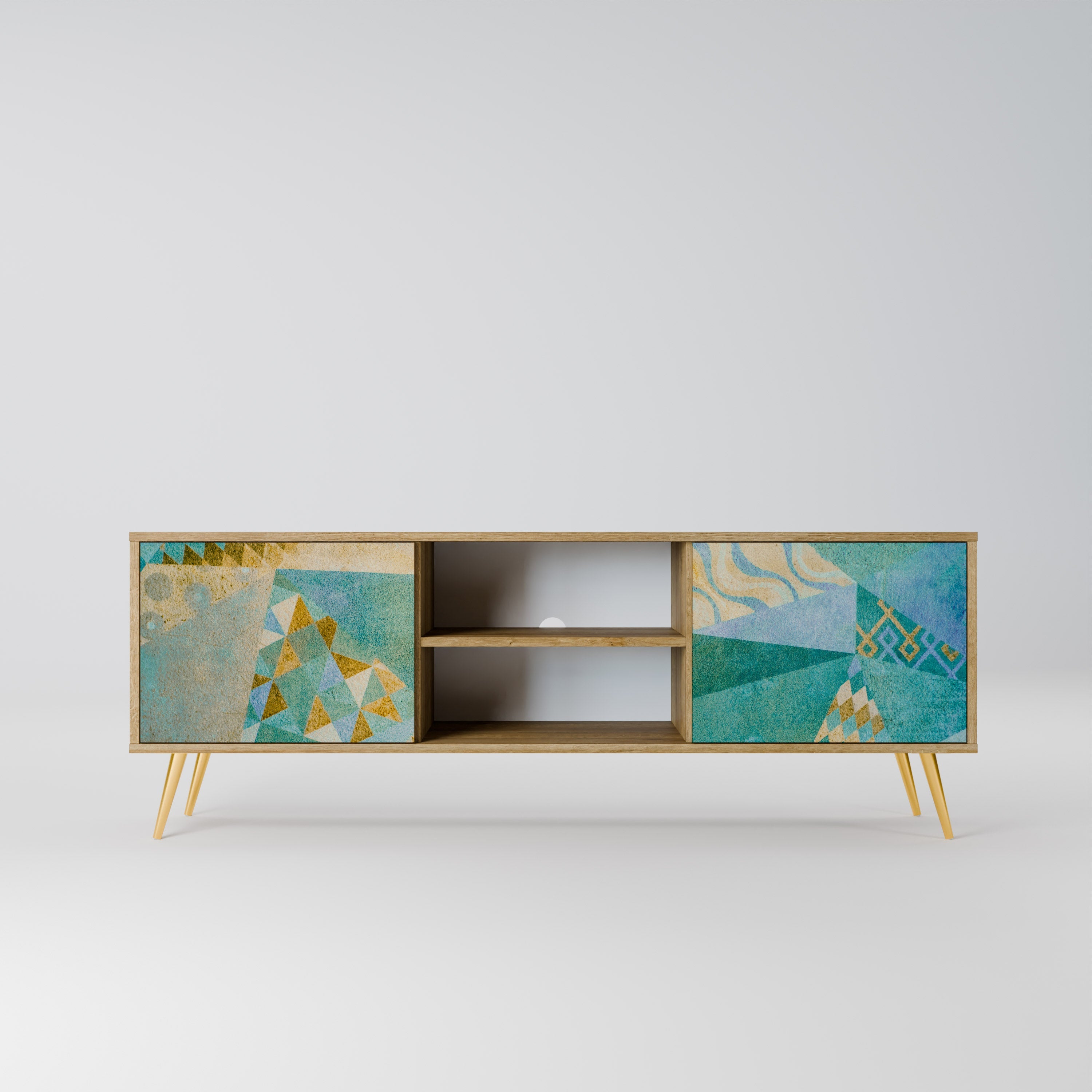 SPECTRUM SPLENDOR 2-türiger TV-Ständer in Eichenoptik