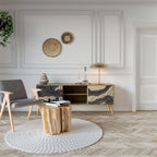 UNIFIED FRAGMENTS TV-Lowboard mit 2 Türen in Eiche-Optik