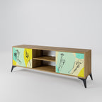 BODY LANGUAGE 2-Door TV Stand in Oak Effect