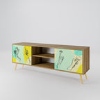 BODY LANGUAGE 2-Door TV Stand in Oak Effect