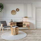 GEOMETRIC FUSION TV-Lowboard mit 2 Türen in Eiche-Optik