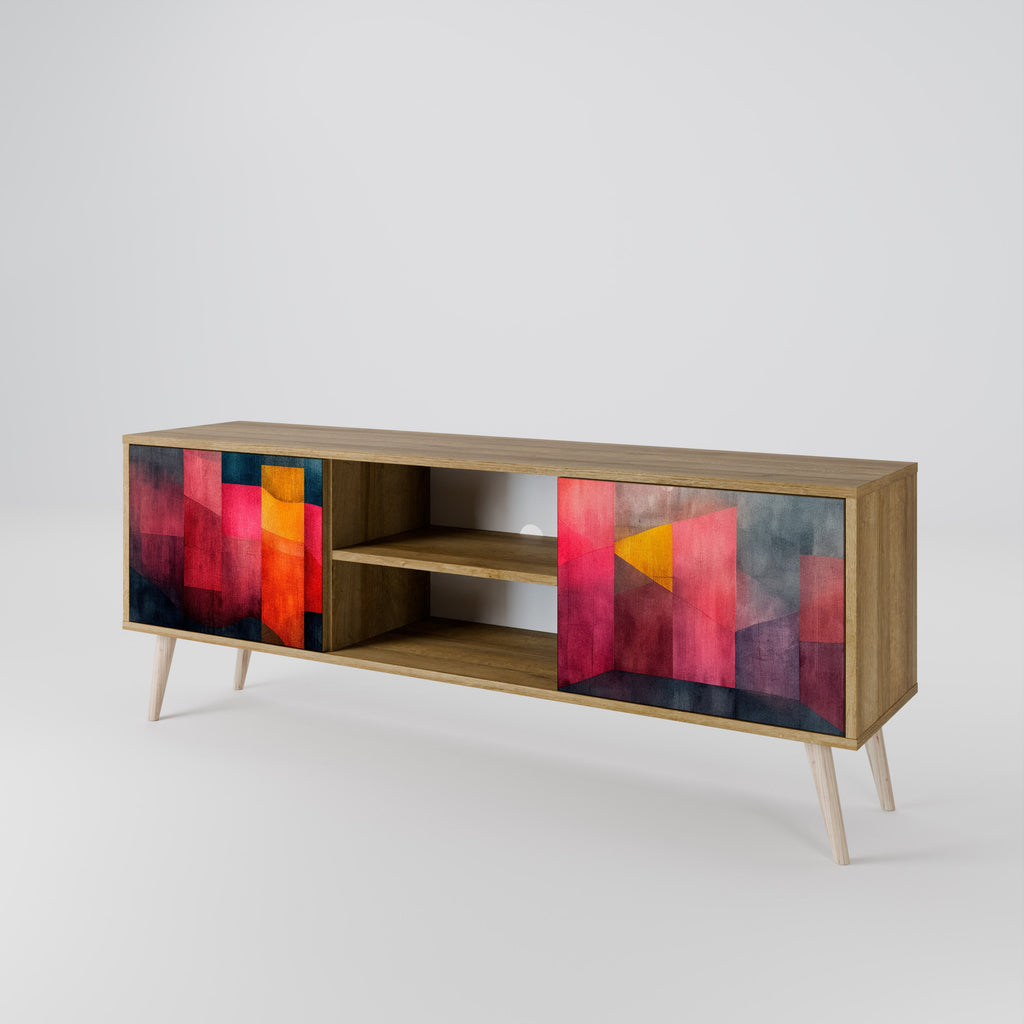 COLORFUL SOUNDS 2-türiger TV-Ständer in Eichenoptik
