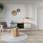 ABSTRACT THOUGHTS TV-Lowboard mit 2 Türen in Eiche-Optik