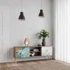 ABSTRACT THOUGHTS TV-Lowboard mit 2 Türen in Eiche-Optik