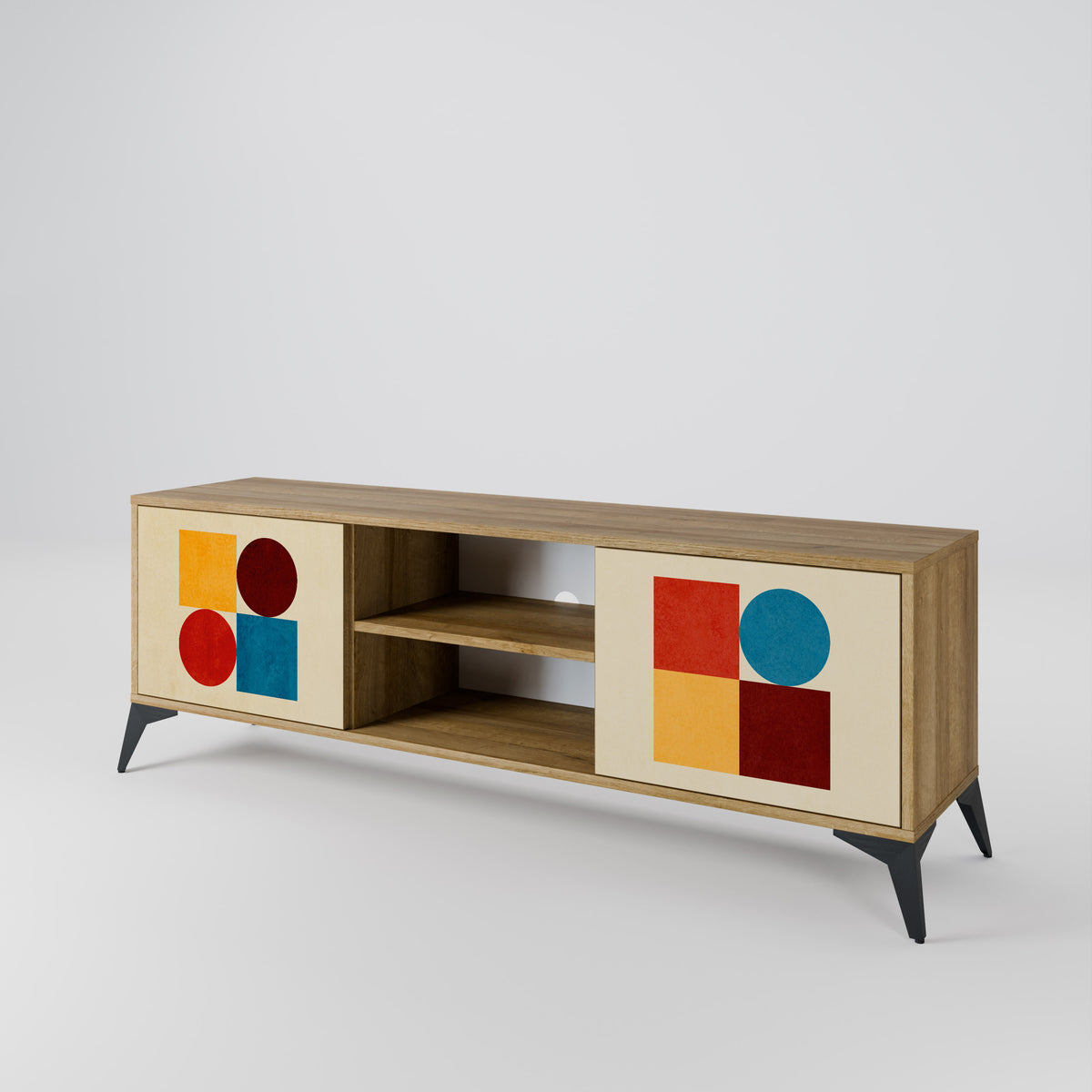 GEOMETRIC PUZZLE 2-türiges TV-Lowboard