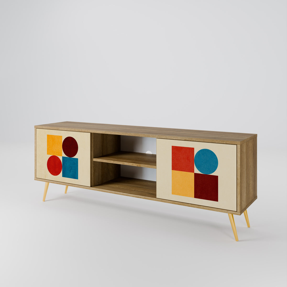 GEOMETRIC PUZZLE 2-türiges TV-Lowboard