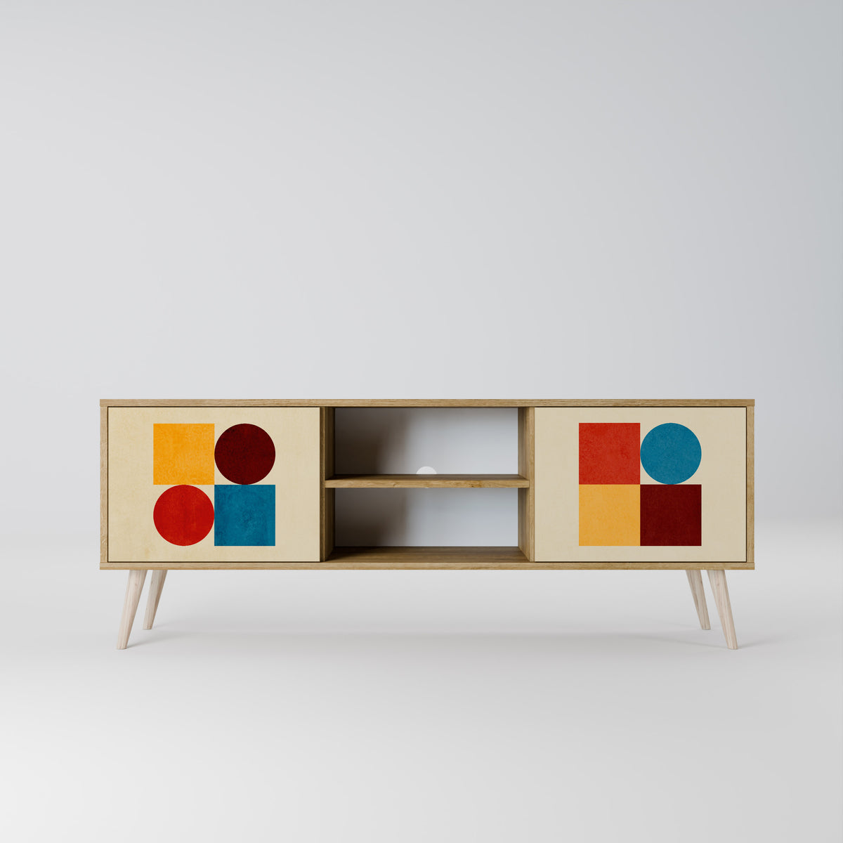 GEOMETRIC PUZZLE 2-türiges TV-Lowboard